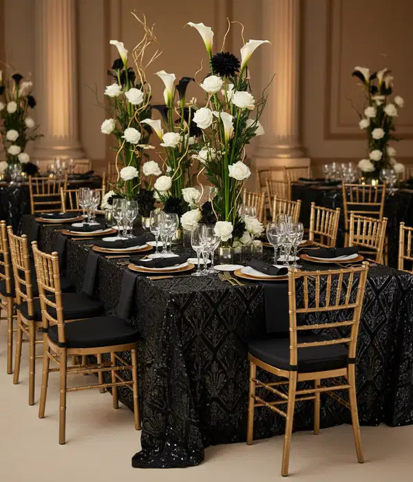 Black and White Tablescape - Party Vibes