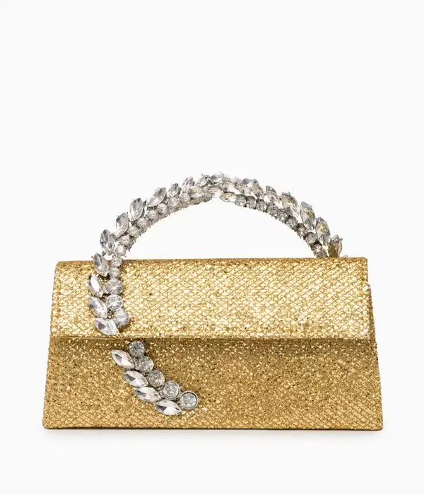 Belle Golden Handbag - Quinceañera Purses