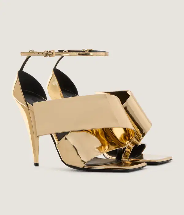 Givenchy Gold Heeled Sandals - Shoes