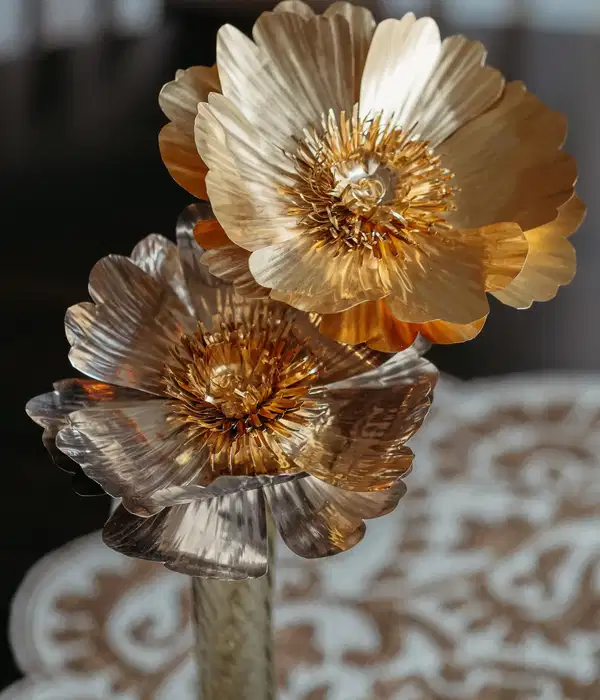 Handmade Golden Claire de Lune Peony - Quinceañera Ramos