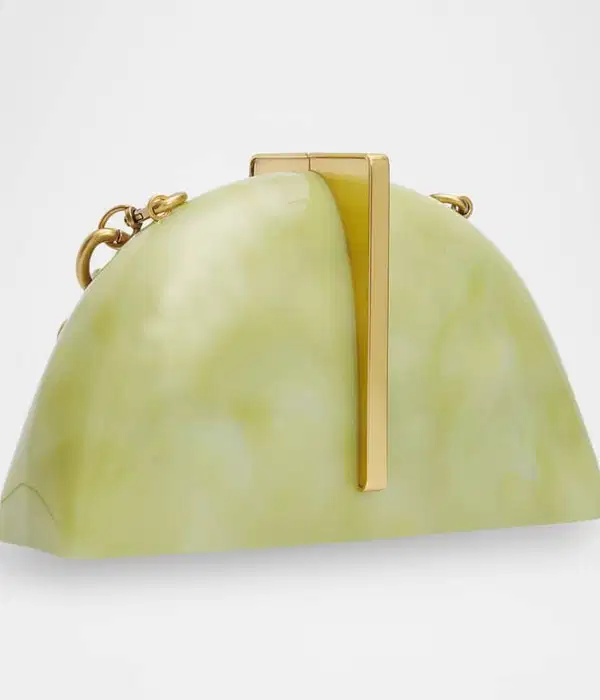 Laguna Acrylic Half-Moon Clutch Bag - Purses