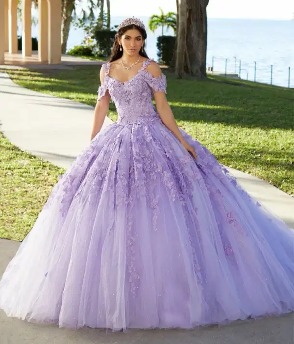 Enchanting Lilac Ball Gown - Dresses