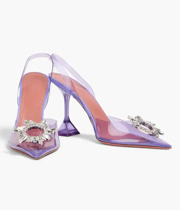 Begum Lilac PVC slingback pumps - Shoes