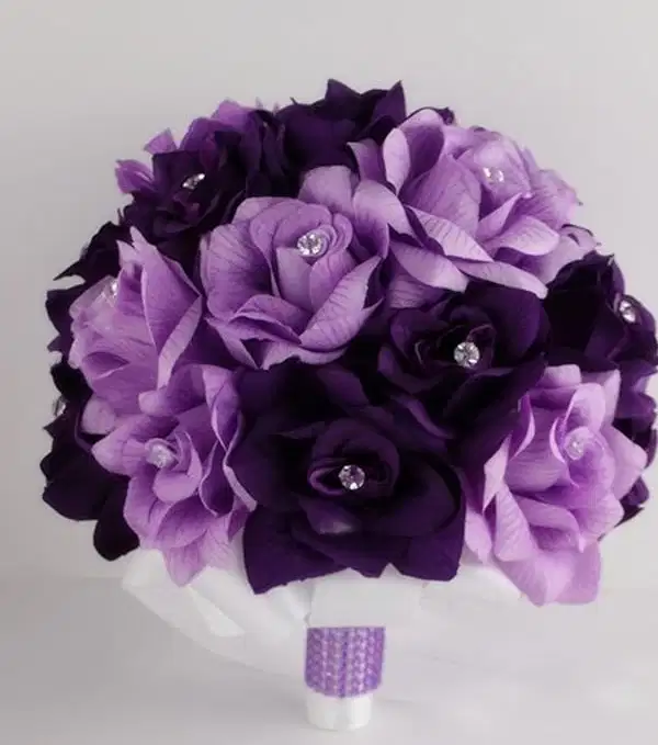 Color Purple Rose Bouquet - Ramos