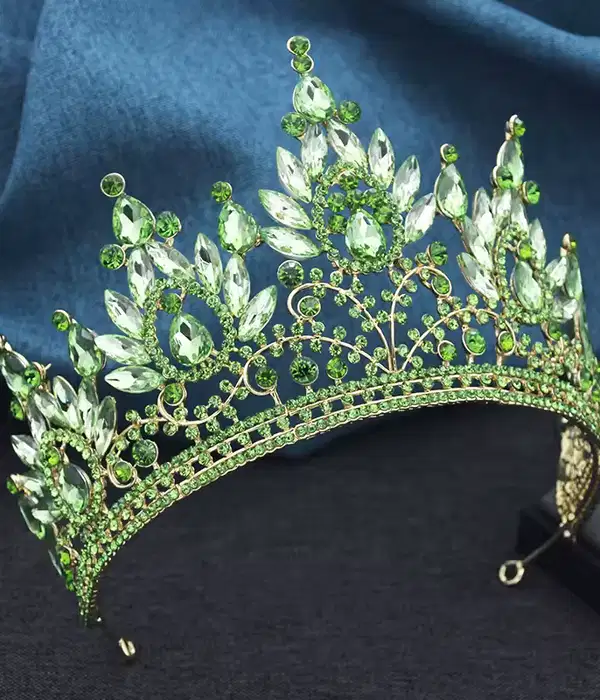 Lime Green Mis Quince Tiara - Headpieces