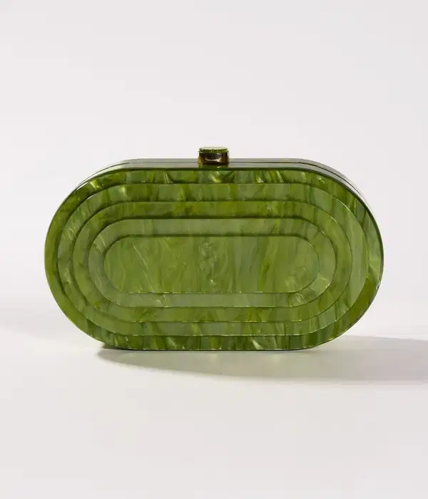 Maike Acrylic Convertible Clutch - Purses