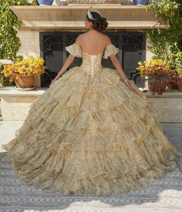 M2K Boho Quinceañera Ball Gown - Quinceañera Dresses