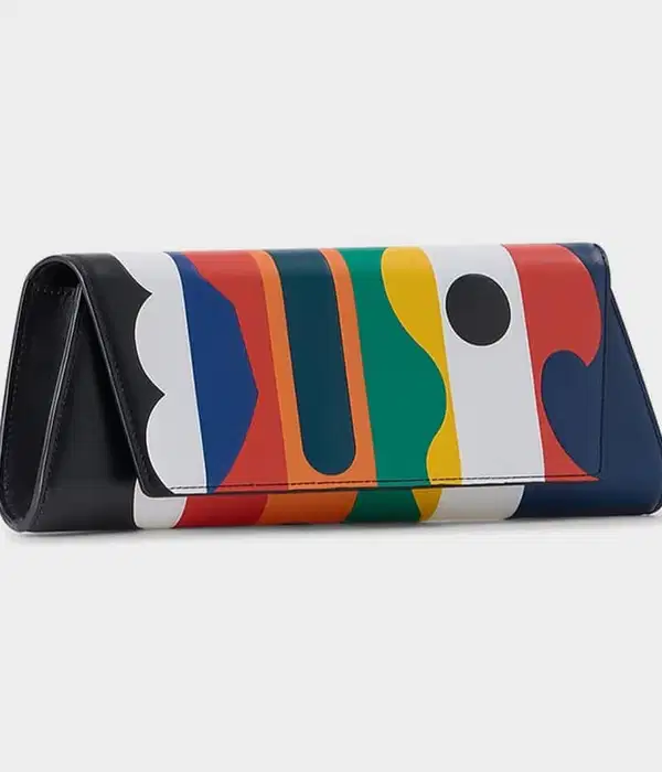 Anouk Leather Trapezoid Clutch Bag - Purses