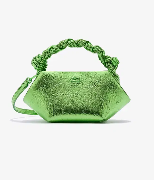 Metallic Green Mini Bou Bag - Purses