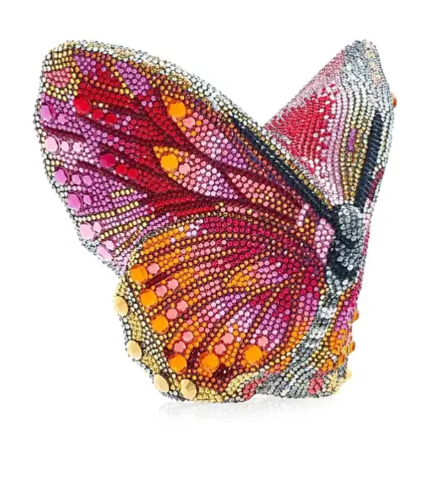 Butterfly Fireclipper Crystal Clutch - Purses