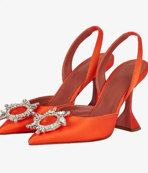 Sunset Glow Satin Pumps - Shoes