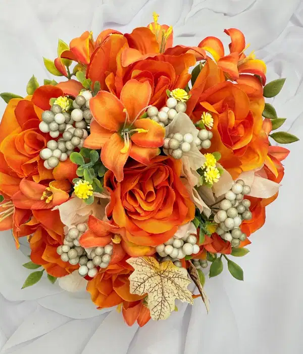 Autumn Orange Mis Quince Bouquet - Ramos
