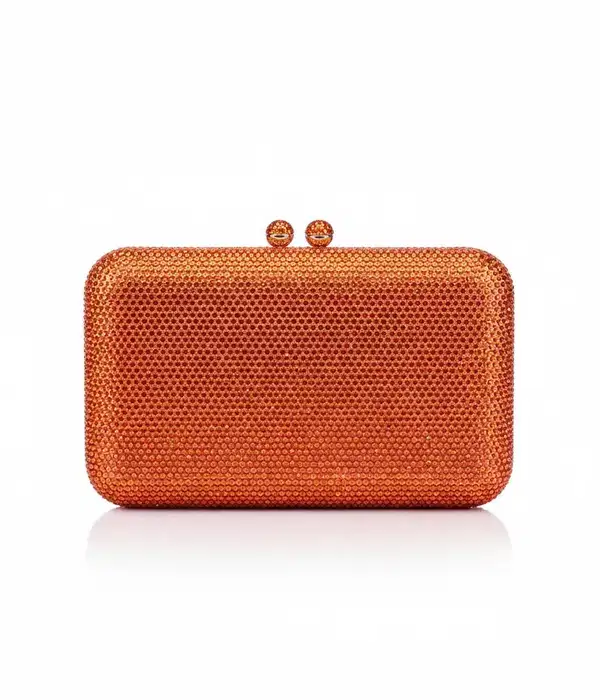 Joie de Vivre Clutch in Orange - Purses