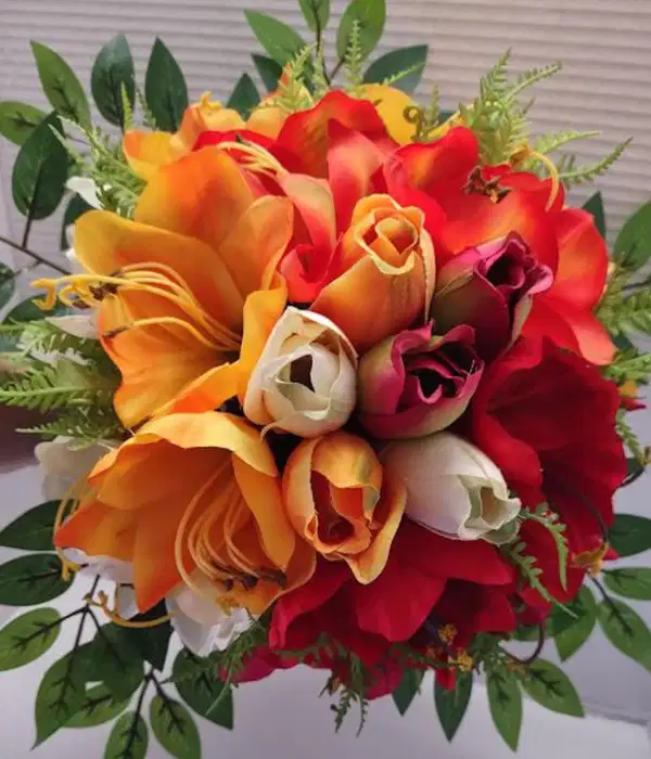 Artificial Orange Tropics Bouquet - Ramos
