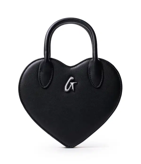 Glam Black Heart Bag - Purses