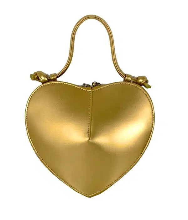Amore Gold Heart Mini Bag - Purses