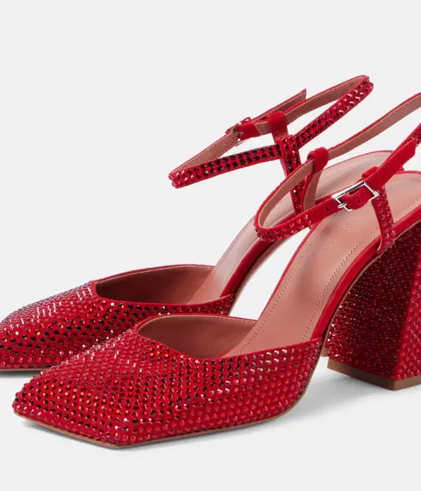 Charlotte Crystal Red Pumps - Shoes