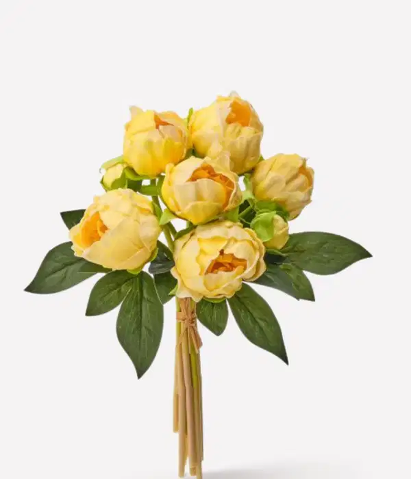 Butter Yellow Peony Real Touch - Ramos