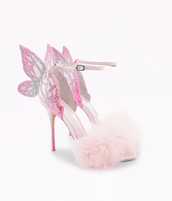 Chiara Pink Butterfly Sandals - Shoes