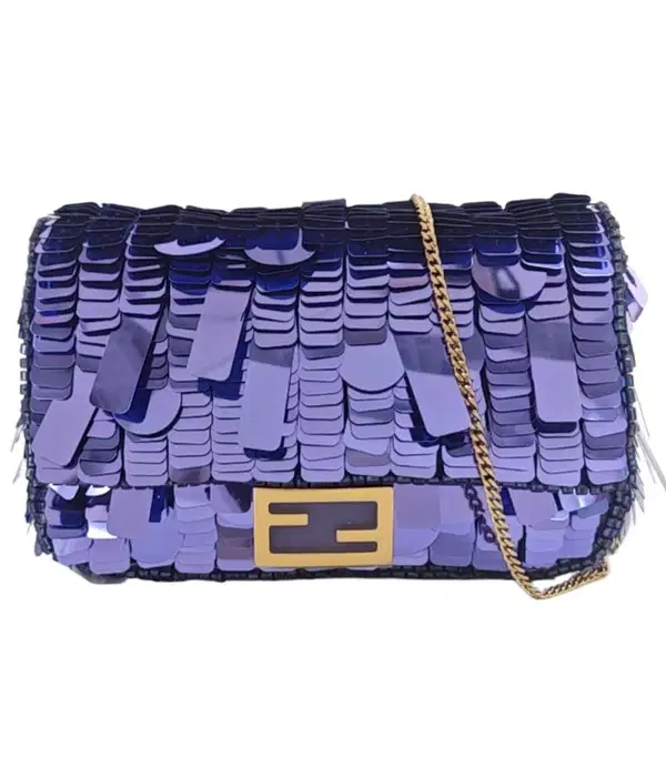 Fendi Nano Purple Baguette - Purses