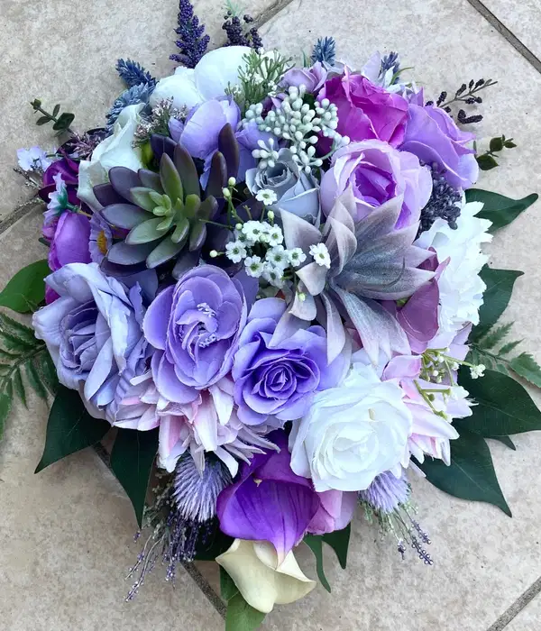 Lavender Succulent Bouquet - Ramos