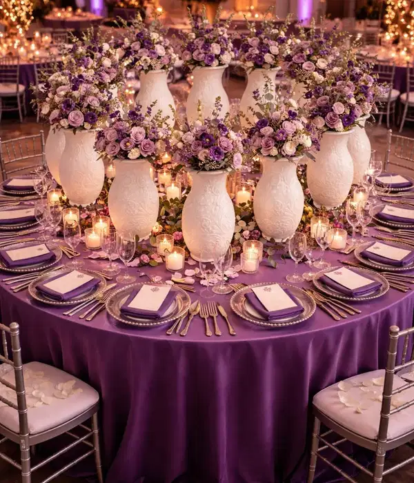 Purple and Lilac Table Inspo - Party Vibes