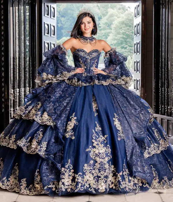 AmaBella Quinceanera in Royal Blue - Dresses