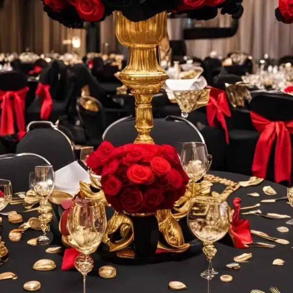 Red and Black James Bond Theme - Quinceañera Party Vibes