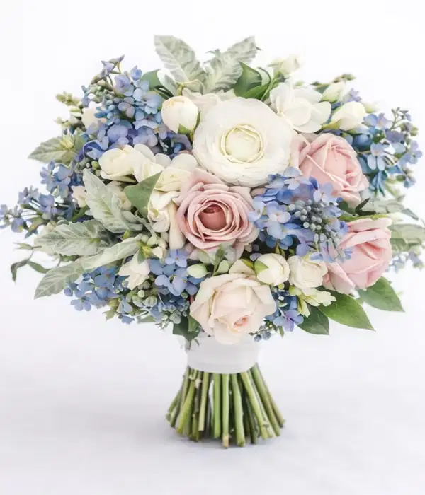 Shy Blue Mis Quince Bouquet - Ramos
