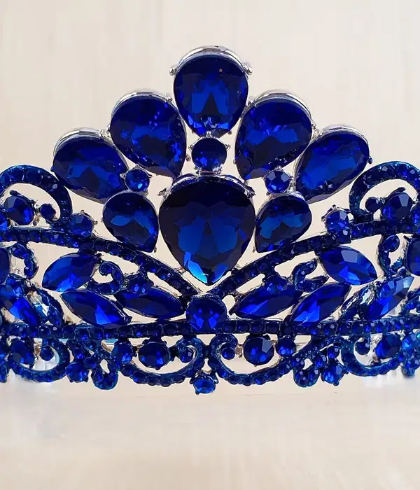 Royal Blue Mis Quince Tiara - Headpieces