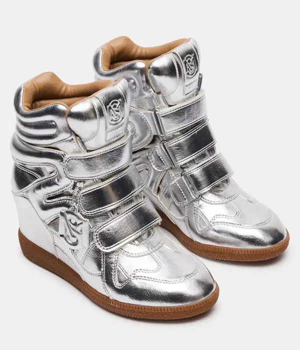 Mavis Silver High Top Sneaker - Shoes
