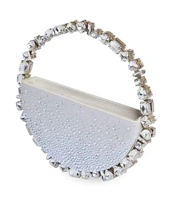 Taliya Eternity Embellished Satin Clutch - Purses