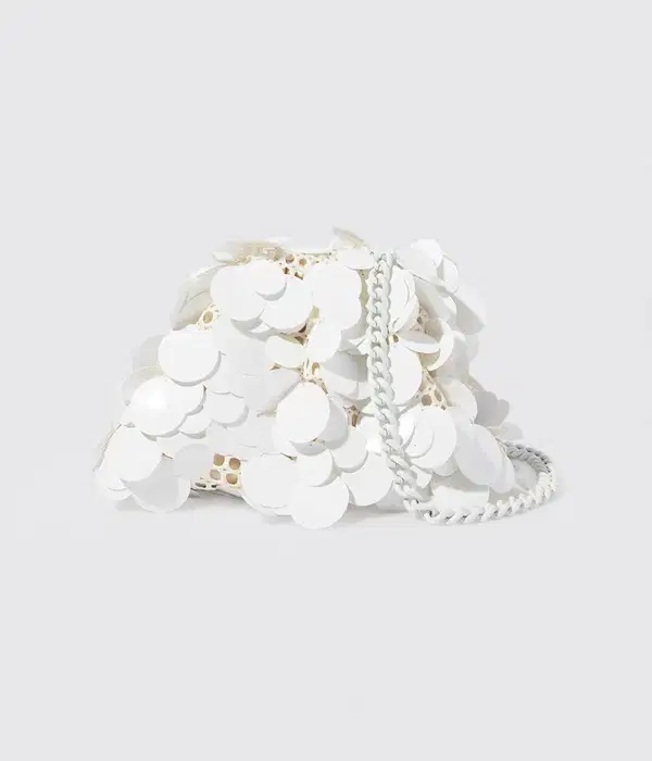 White Maxi Sequin Carnival Purse - Purses