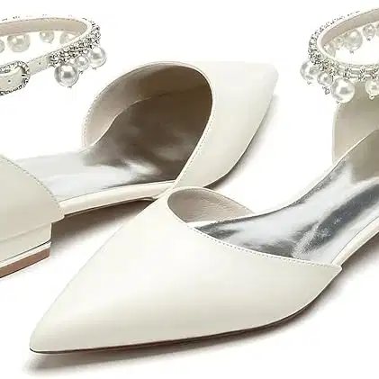 White Pearl Flats - Shoes
