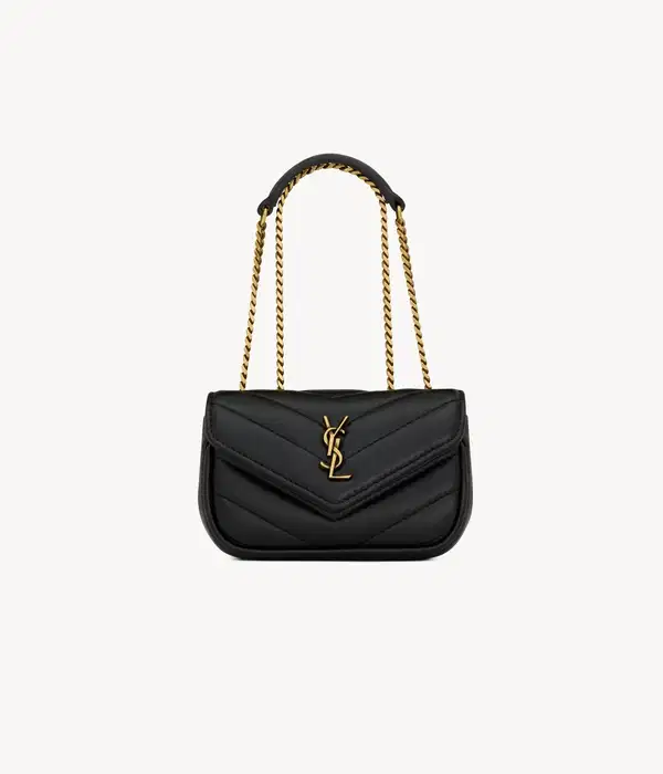 LOULOU YSL Black Micro Bag - Purses