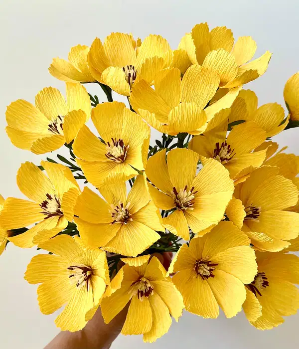 Yellow Cosmos Paper Flowers - Ramos
