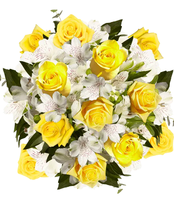 Yellow and White Grandiose Bouquet - Ramos