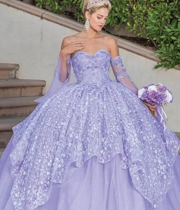 Lilac Dancing Queen Quinceanera Ballgown - Dresses