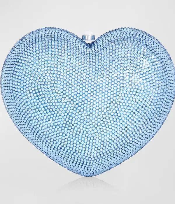 Petit Coeur Crystal Heart Minaudiere - Purses