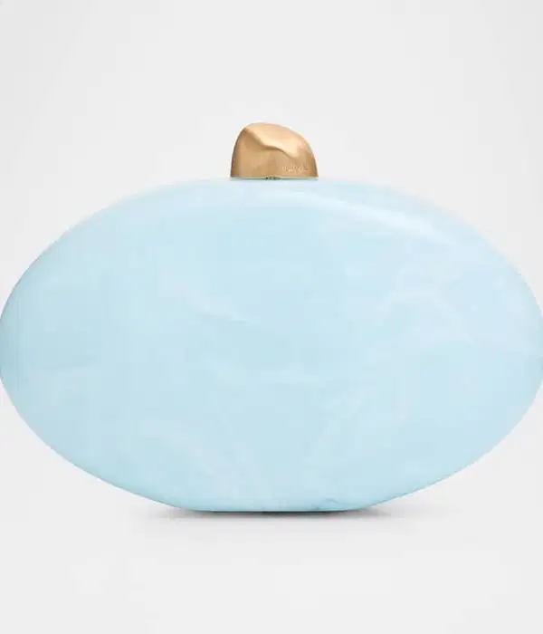 Eviana Marbled Acrylic Clutch Bag - Purses