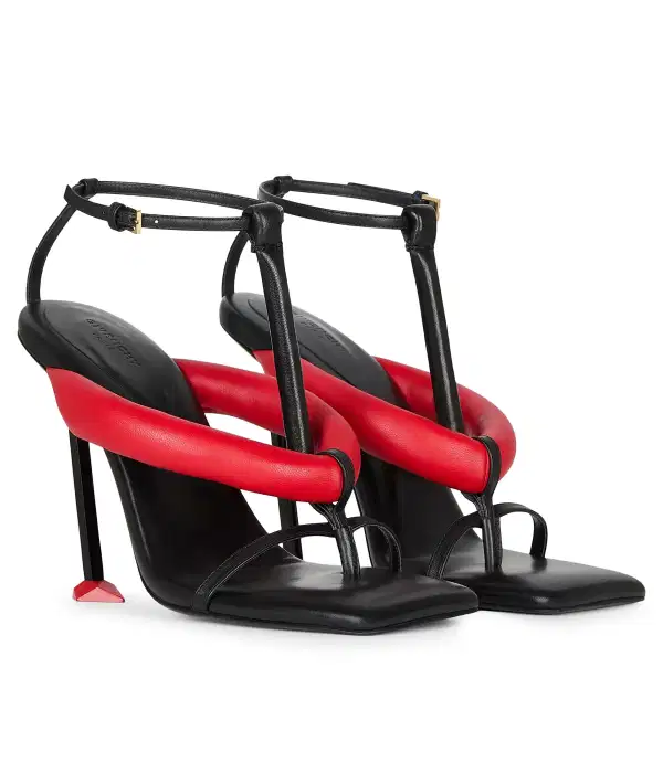Bicolored Heeled Sandals - Shoes