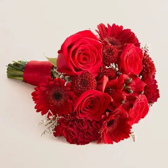 All Red Assorted Floral Bouquet - Ramos