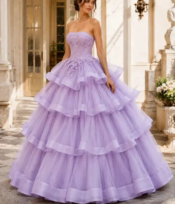 Princess Style Tulle Ball Gown - Quinceañera Dresses