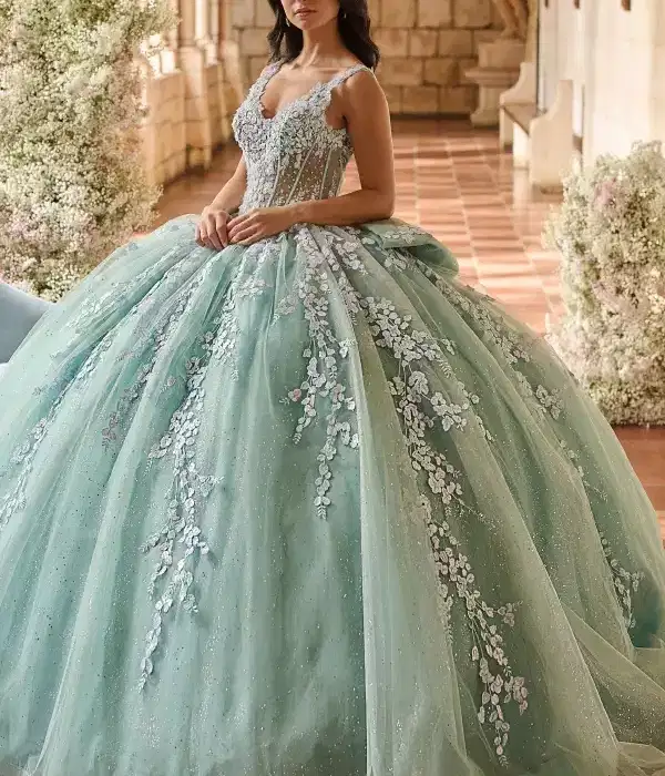 Seafoam LizLuo Quinceanera Gown - Dresses
